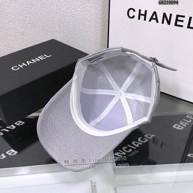 Chanel女士帽子 香奈兒閃鑽棒球帽鴨舌帽  mm1037